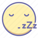 busy, emoji, sleep