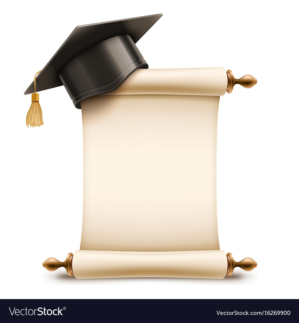 Graduation Cap And Certificate