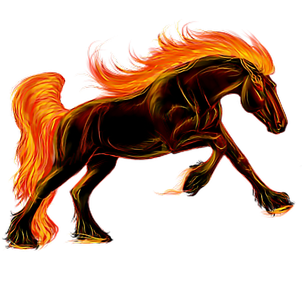 schorse horse animal fire freetoedit sticker by @sujalpreet