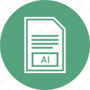 ai, document, extension, file, format