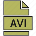 avi, file, video