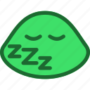 emoticon, sleep, slime