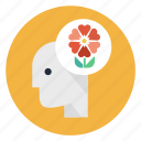 eco, flower, head, human, life, mind, think