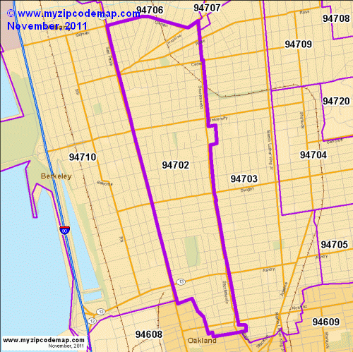 Zip Code Map of 94702 - Demographic profile, Residential, Housing ...