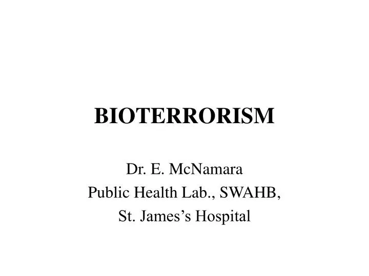 bioterrorism