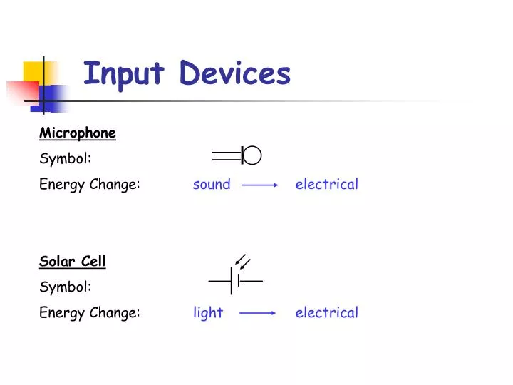 input devices