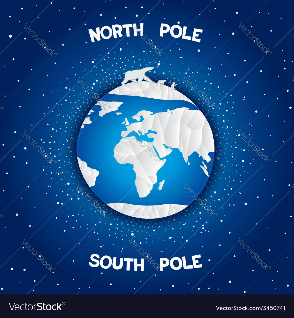 North Pole South Pole Map