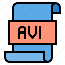 avi, file, document, form