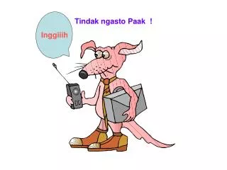 Tindak ngasto Paak !