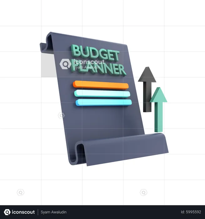 Budget Planner  3D Icon