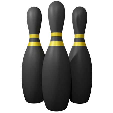 Bowling Pins  3D Icon