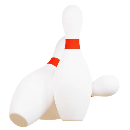 Bowling Pins  3D Icon