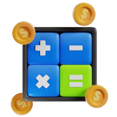 Calculator and Financial Operations  3D Icon