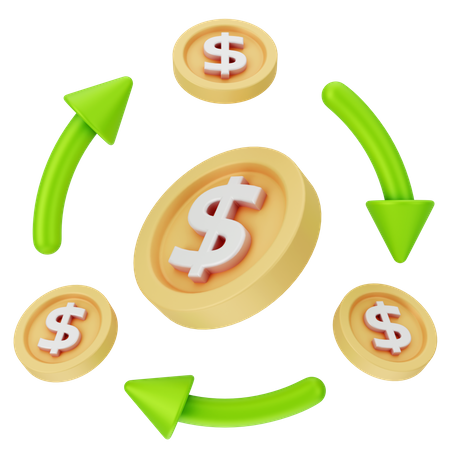 Cashflow  3D Icon