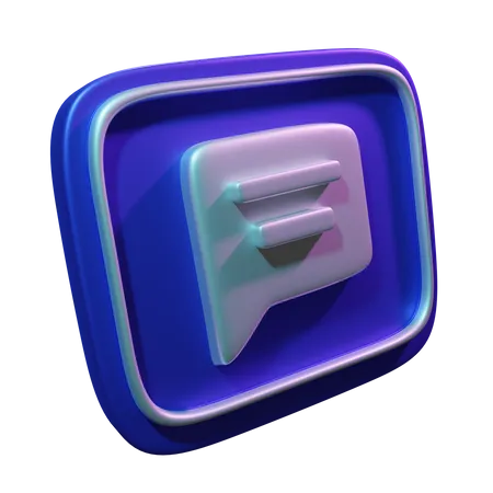 Chat Bubble  3D Icon