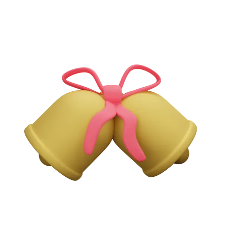 Christmas Bells  3D Illustration