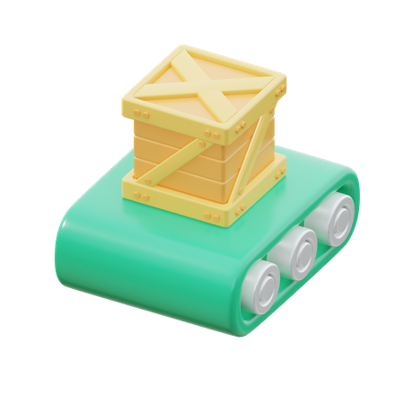 Conveyor Belt  3D Icon