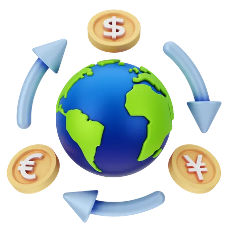 Currency Exchange  3D Icon