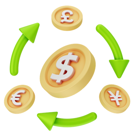 Currency Exchange  3D Icon