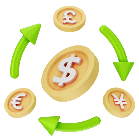 Currency Exchange  3D Icon