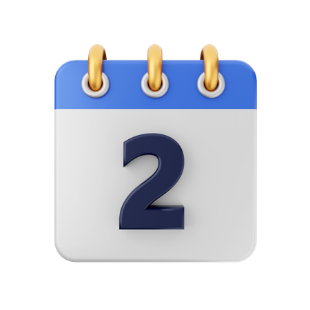 Date 2  3D Icon