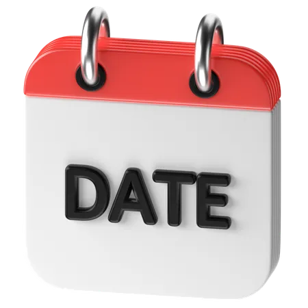 Date  3D Icon