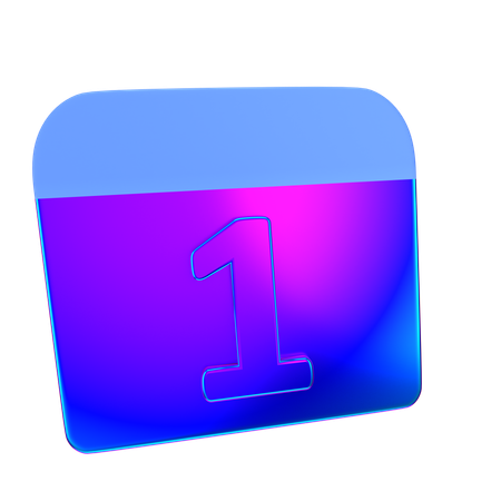 Date  3D Icon