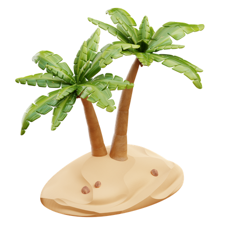 Date Palm Desert  3D Illustration