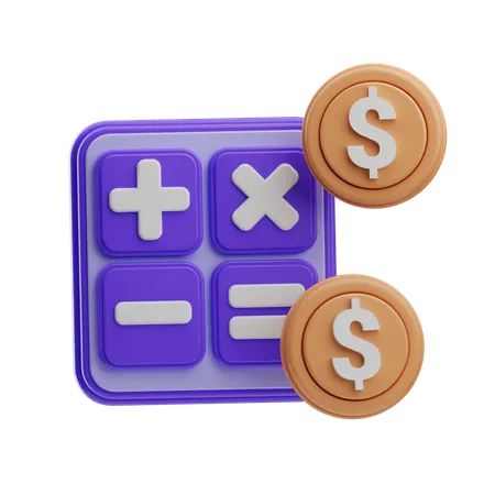 Financial Calculation  3D Icon