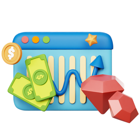 Financial Statement  3D Icon