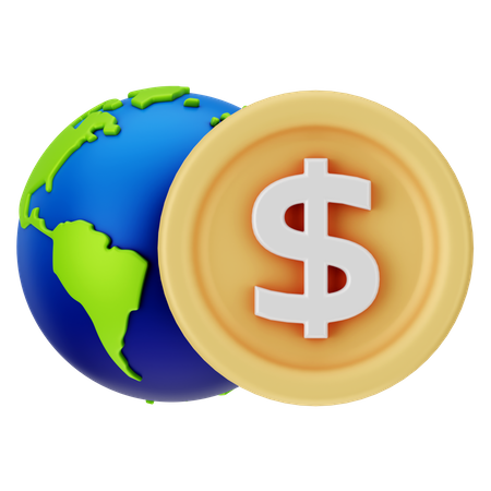 Global Currency  3D Icon