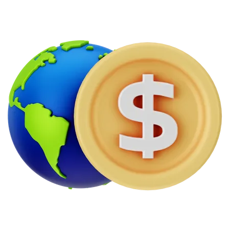 Global Currency  3D Icon