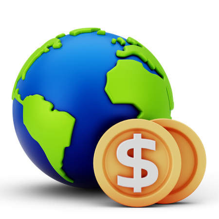 Global Currency  3D Icon