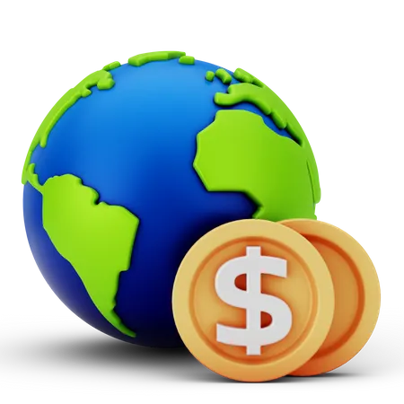 Global Currency  3D Icon