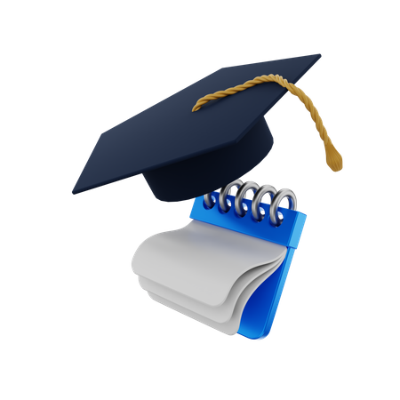 Graduation Date  3D Illustration