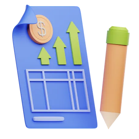 Income Statement  3D Icon