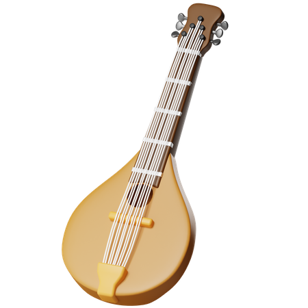 Mandolin  3D Icon