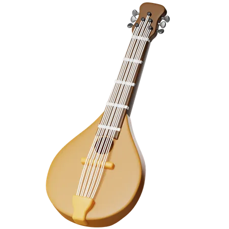 Mandolin  3D Icon