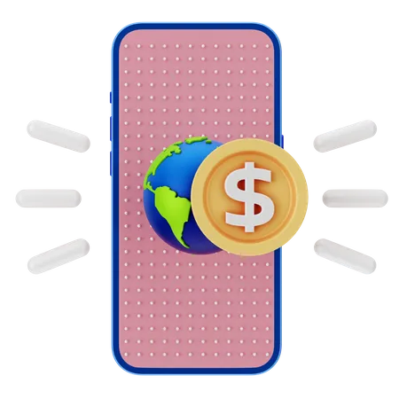 Online Money  3D Icon