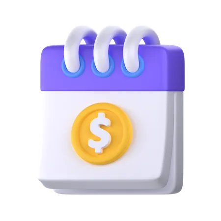 Payment Date  3D Icon