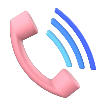 Phone Call  3D Illustration