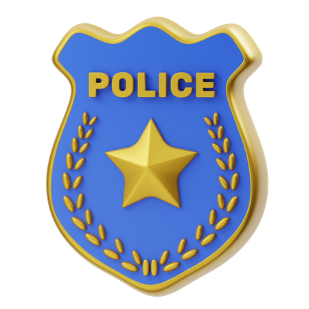 Police Badge  3D Icon