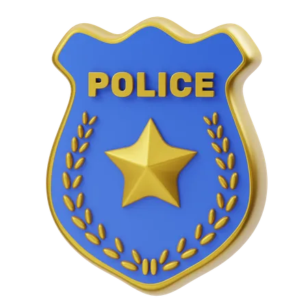 Police Badge  3D Icon