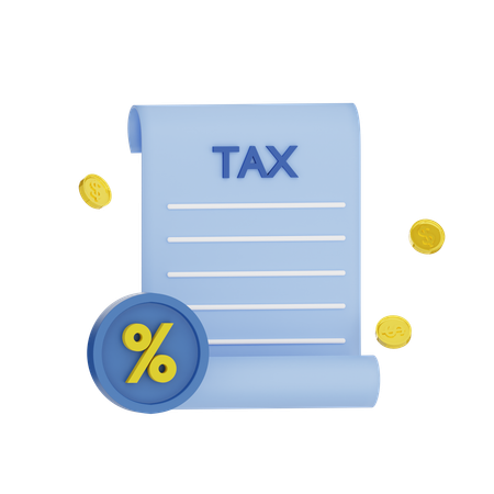 Tax Invoice  3D Icon