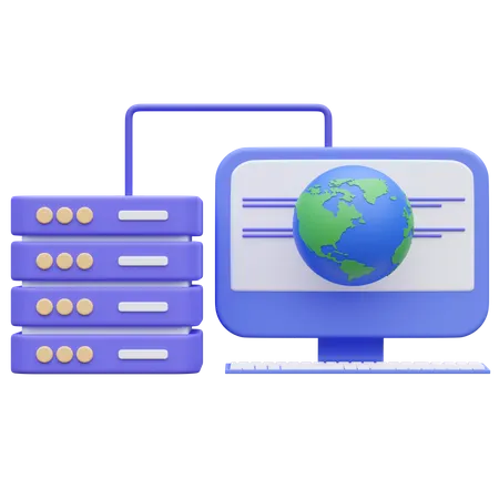 Web Hosting  3D Icon