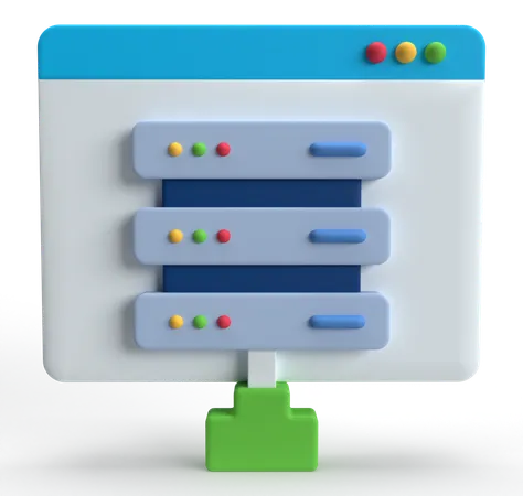 Web Hosting  3D Icon