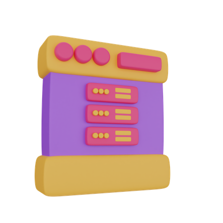 Web Hosting  3D Icon