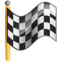 checkered, flag, goal