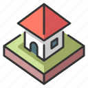 architecture, home, house, isometric, residential