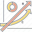 chart, cost, cost and revenue, costs and revenues, diagram, graph, revenue